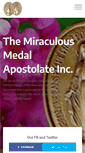 Mobile Screenshot of miraculousmedalapostolate.com